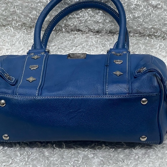 MCM Blue Leather shoulder Bag - Picture 8 of 16